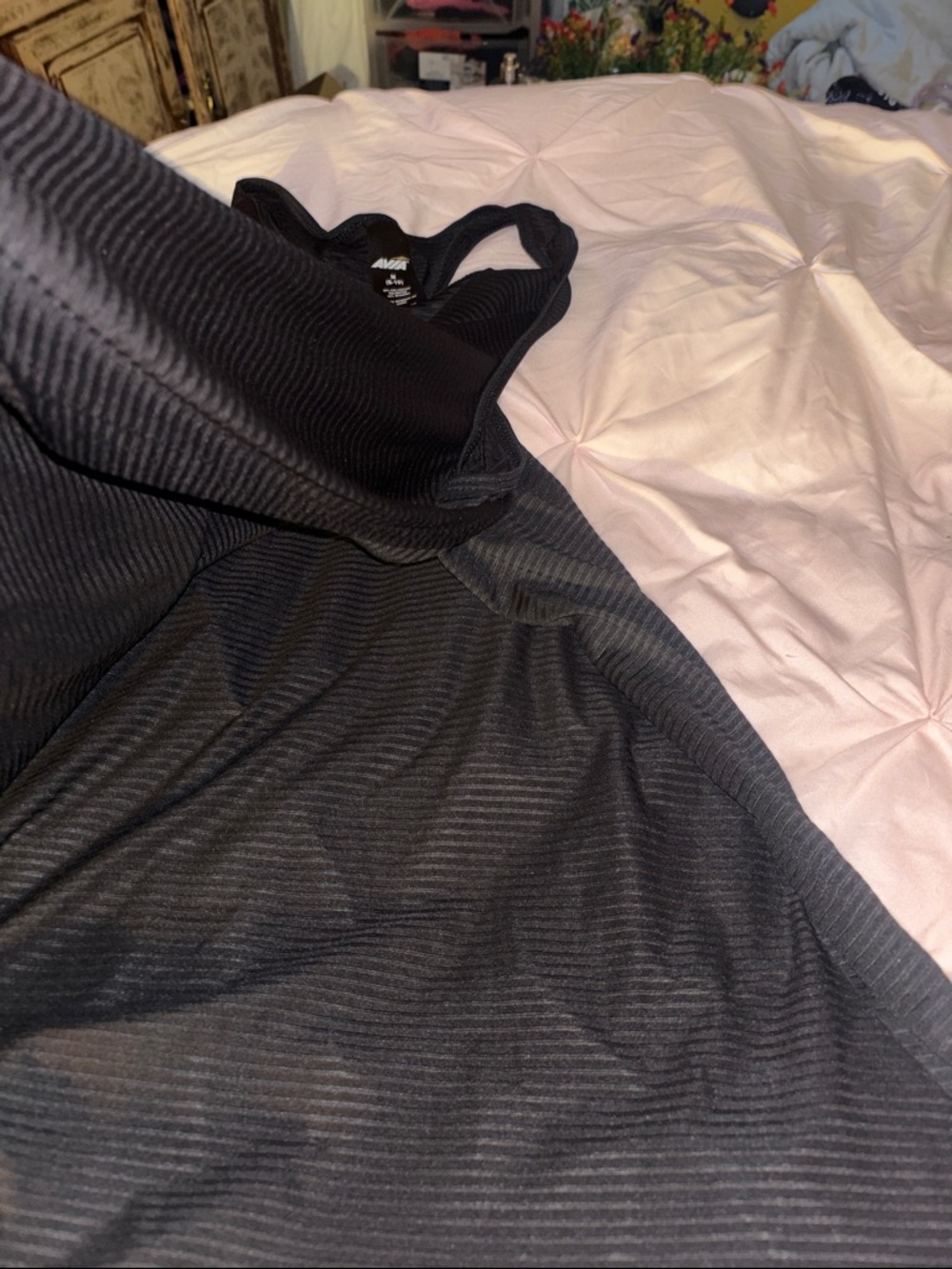 Avia Black Textured Racerback Tank - Picture 3 of 5